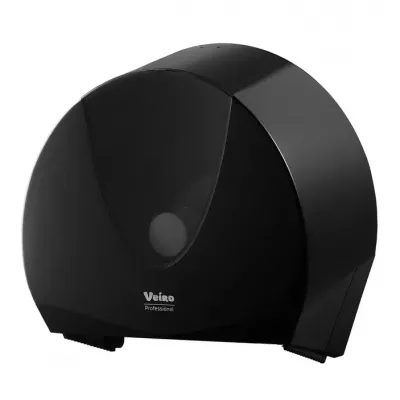JUMBO черный Veiro Professional Диспенсер для туалетной бумаги в больших и средних рулонах, пластиковый