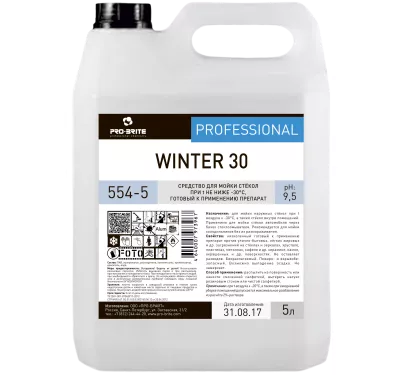 554-5 Pro-Brite Winter 30 Средство для мойки стёкол при температурах не ниже -30°С, 5 л