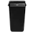 92261_katrin_waste_bin_with_lid_25_litre_black_front