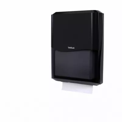 913008 Tellus диспенсер для листовых полотенец моносложения, черный