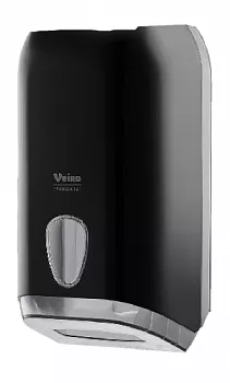 L-ONE черный Veiro Professional Диспенсер для листовой туалетной бумаги, пластиковый