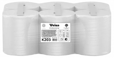 K203 Veiro Professional Полотенца бумажные в рулонах 2сл., D187мм., ширина 200мм, 6рул.*150 м