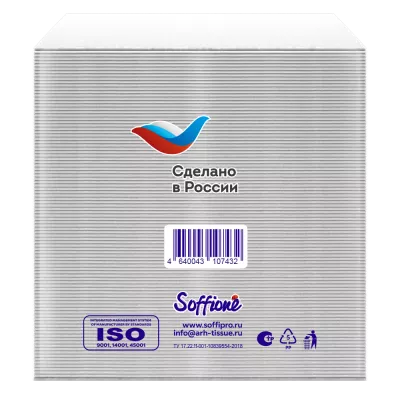 10901462 SoffiPro Салфетки столовые 24*24см (100листов)