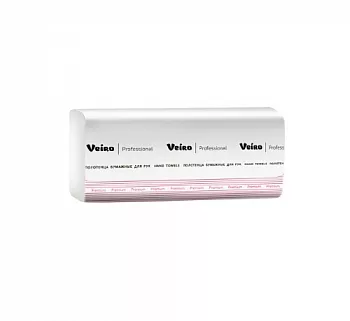 V32-200 Veiro Lite Premium Полотенца бумажные в листах V-сложения, 2 слоя (20 пачек*200 листов)
