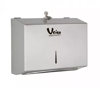 7231-191 Veiro Professional Диспенсер для листовых бумажных полотенец, нержавеющая сталь