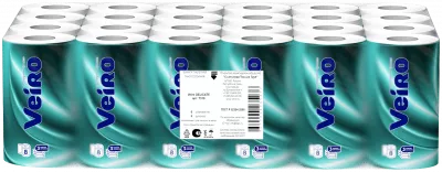 T319 Туалетная бумага Veiro Professional Home Premium, 3 слоя, 15м (6 пачек*8 рулонов)