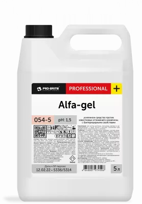 Alfa-gel. 5 л Чистящее средство для санузлов и сантехники