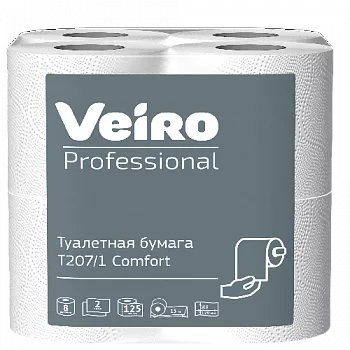 T207/1 Veiro Professional Туалетная бумага 2-сл,D105мм,120лист,125*92мм,48 рул*15 м