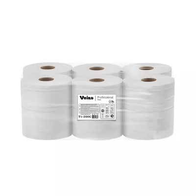 Т1-200С Veiro Lite Basic Туалетная бумага, 1 cлой (12 рулонов*200м)
